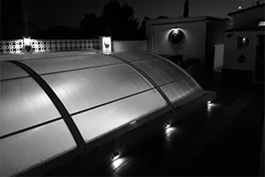 piscina iluminacion zona comun