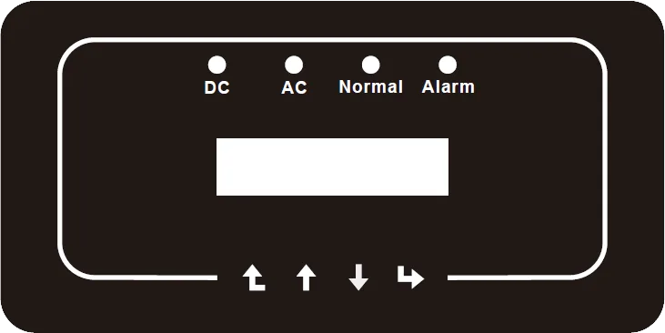 Panel frontal del inversor híbrido Deye Sun 10K SG02LP1-EU-AM3