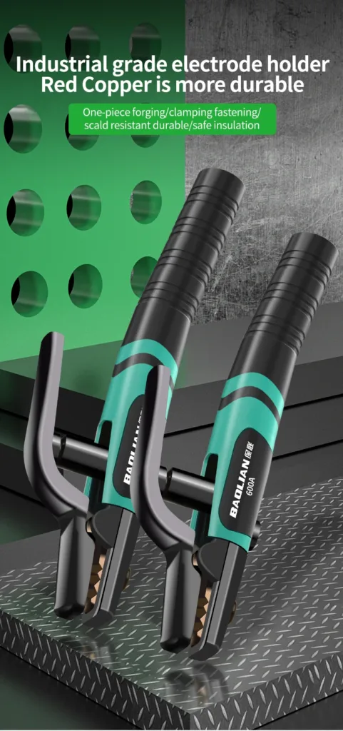 Portaelectrodos industrial cobre rojo