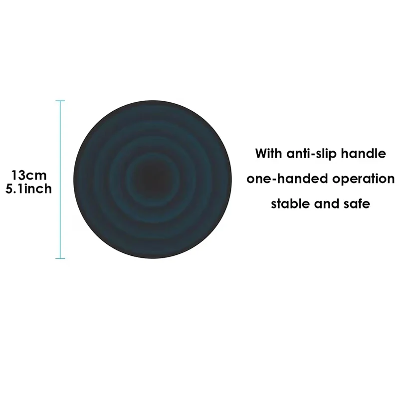 Ventosa de 13cm en acción